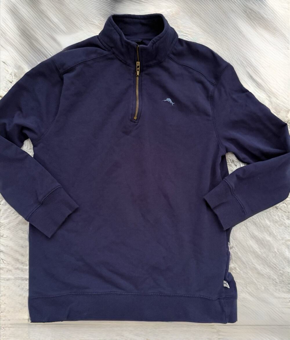 Tommy Bahama 10-12 Boys 1/4 Zip Sweatshirt. Comf, Grt Quality